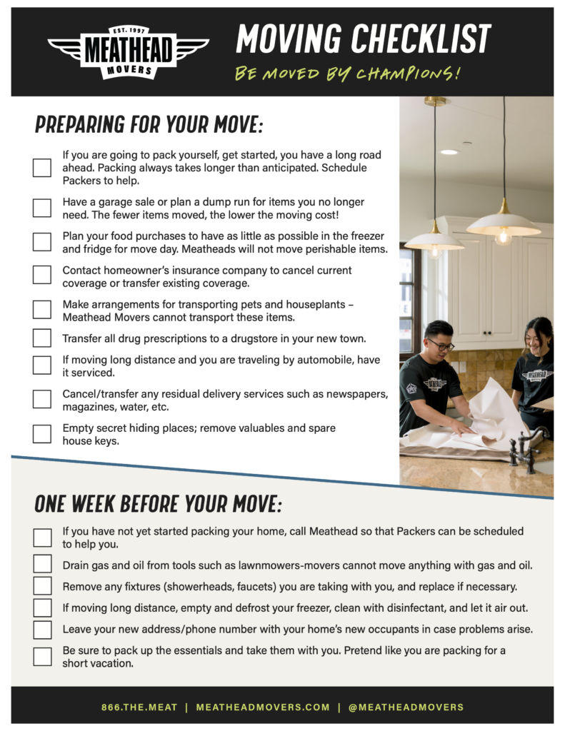 moving checklist